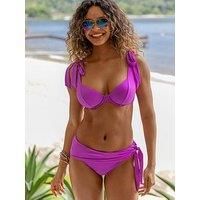 Pour Moi Rosa Cove Tie Foldover Brief - Light Purple
