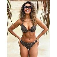 Pour Moi Samoa Bikini Brief Ring Detail High Leg Classic Womens Swimwear 20913