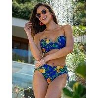 Pour Moi Santa Cruz Bikini Brief Bottoms Adjustable Side Womens Swimwear 24903