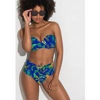 Pour Moi Santa Cruz Bikini Brief Bottoms Tummy Controlling Womens Swimwear 24905