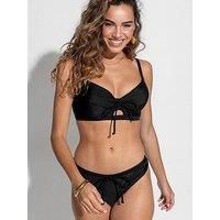 Pour Moi Maya Bay Belted Bikini Brief - Black