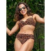 Pour Moi Free Spirit Bikini Brief Fold Over Adjustable Womens Swimwear 13209R
