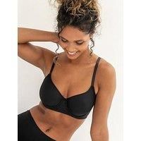 Pour Moi Geo Sculpt Padded Spacer T-Shirt Bra - Black