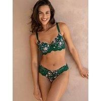 Pour Moi Bliss Printed Mesh Brazilian Brief