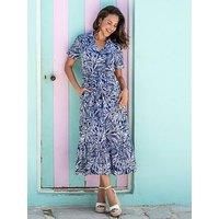 Pour Moi Cotton Slub Midi Shirt Dress