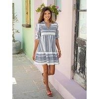 Pour Moi Linen Blend Beach Kaftan Dress