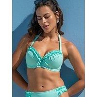 Pour Moi Ocean Breeze Underwired Padded Halter Bikini Top