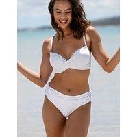Pour Moi Free Spirit Fold Over Brief - White