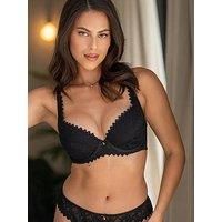 Pour Moi Mixology Bra Padded Plunge Underwired Womens Elegant Lace Bras 41601