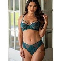 Pour Moi India Bold Floral High Leg Midi Brief