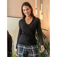 Pour Moi Sofa Loves Lace Hidden Support Long Sleeve Top