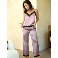 Pour Moi Dusk Satin And Lace Cami And Trouser Pyjama Set