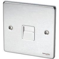 SCHNEIDER ELECTRIC FLAT PLATE TELEPHONE SECONDARY SOCKET (POLISHED CHROME)