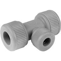 Unbranded Reducing Tee 22 x 22 x 15mm in Grey Plastic