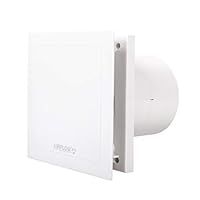 Airflow QT100HT (9041261) Quiet Humidity Timer Version Two Speed 100mm Extractor Fan, White, Spigot