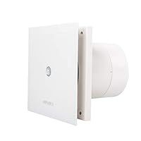 Airflow QT100MST (9041262) Quiet Motion Sensor Timer Version Two Speed 100mm Extractor Fan, White, Spigot