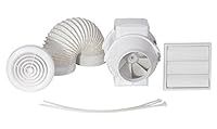 Airflow PSHWTKT Aventa 125mm in-Line Timer Shower Fan Kit