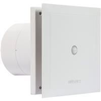 Airflow QuietAir Extractor Fan 120mm Motion Sensor/Timer in White ABS