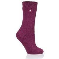 1 Pair Deep Fuchsia Original Thermal Socks Ladies 4-8 Ladies - Heat Holders