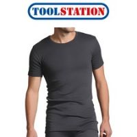 Workforce Mens Thermal T-Shirt Medium Grey