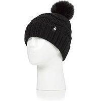 HEAT HOLDERS SOCKSHOP Ladies Cotswolds Turnover Pom Pom Hat Pack of 1 Black One Size