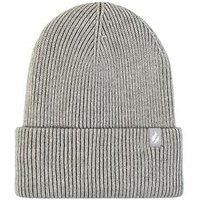 HEAT HOLDERS SOCKSHOP Ladies Vermont Fine Rib Turnover Cuff Hat Pack of 1 Light Grey One Size