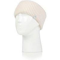 Women's 1 Pack SOCKSHOP Heat Holders Padova Ribbed Headband Cream One Size
