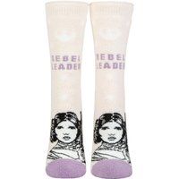 HEAT HOLDERS SOCKSHOP Ladies Disney Star Wars 1.6 TOG Lite Princess Leia Thermal Socks Pack of 1 Light Pink 4-8