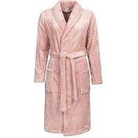 Ladies 1 Pack SOCKSHOP Heat Holders Fleece Dressing Gown Dusty Pink XL