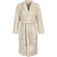 Ladies 1 Pack SOCKSHOP Heat Holders Fleece Dressing Gown White Sand M