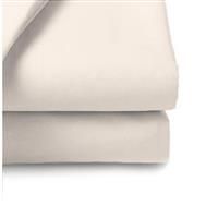 Belledorm Ivory Flat Sheet, 200 Thread Count Percale (Single)