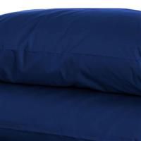 200 Thread Count Single Housewife Pillow Case In Navy Blue 51cm x 76cm
