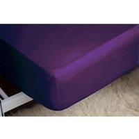 Easy Care Fitted Sheet Double Mauve