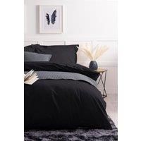Belledorm Egyptian Cotton 200 Thread Count Duvet Cover in Black | Size: Super King
