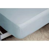Egyptian Cotton 400 Thread Count Super King Fitted Sheet 12" Duck Egg