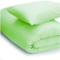 Belledorm Easycare Polycotton Percale 200 Thread Count 11 Inch Deep Fitted Sheet, Duck Egg, Cot