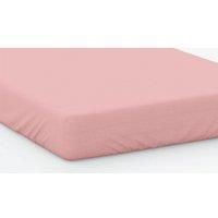 100% Cotton 200 Thread Count Fitted Sheet 12" Super King Pink