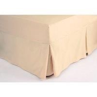 Fitted Sheet Valance Single Cream
