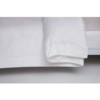 Egyptian Cotton 400 Thread Count King Oxford Duvet Cover White