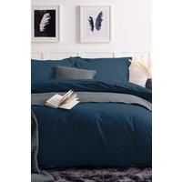 Belledorm Easycare Polycotton Percale 200 Thread Count Duvet Cover, Navy, Double