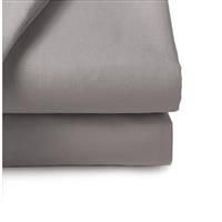 Belledorm Easycare Polycotton Percale 200 Thread Count 11 Inch Deep Fitted Sheet, Grey, Single