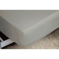 Egyptian Cotton 400 Thread Count Super King Fitted Sheet 12" Platinum