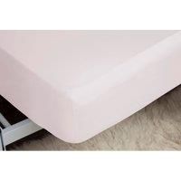Easy Care Fitted Sheet Super King Powder Pink