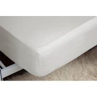 Egyptian Cotton 400 Thread Count Super King Fitted Sheet 12" Ivory