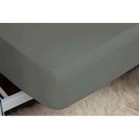 Easy Care Fitted Sheet Small Double Grey