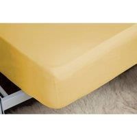 Easy Care Fitted Sheet Double Saffron