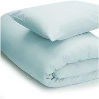 Easy Care Minimum Iron Duvet Cover Double Duck Egg Blue