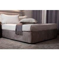 Divan Bed Base Wrap Deep Fit Valance in Double Bed Size in Charcoal Grey 19" (48cm) Deep