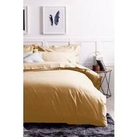 Belledorm Egyptian Cotton 200 Thread Count Duvet Cover in Mustard | Size: Double
