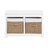 Casa Bench With Drawers, Grey